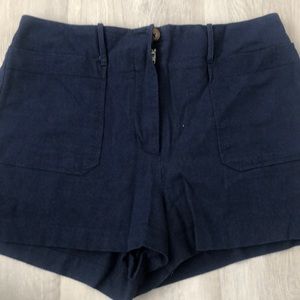 Socialite high-waist sailor style shorts